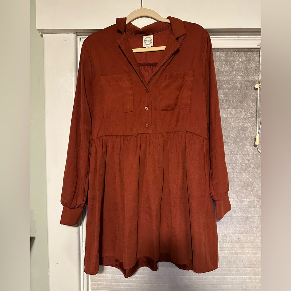 Francesca’s Suede Mini Dress